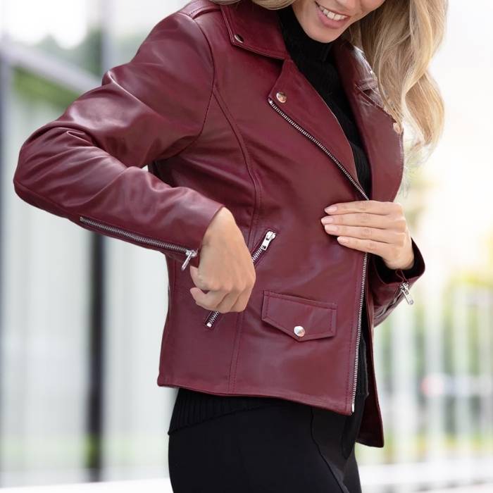 Women's Slim Fit Biker Jacket