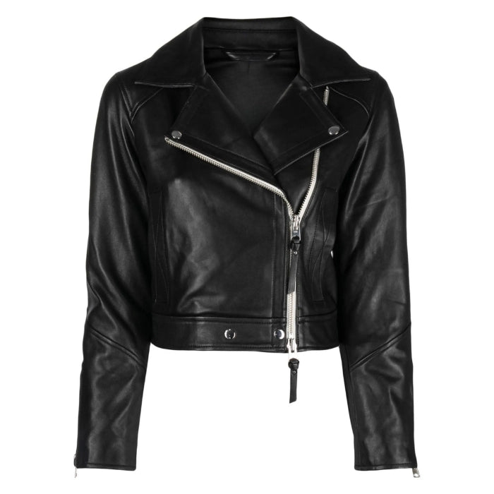 Vaylo Cropped Biker Jacket