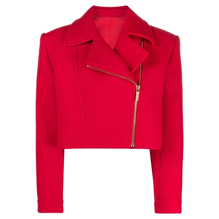 Vellara Cropped Zipped Wool Jacket
