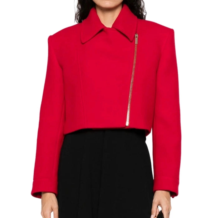 Vellara Cropped Zipped Wool Jacket
