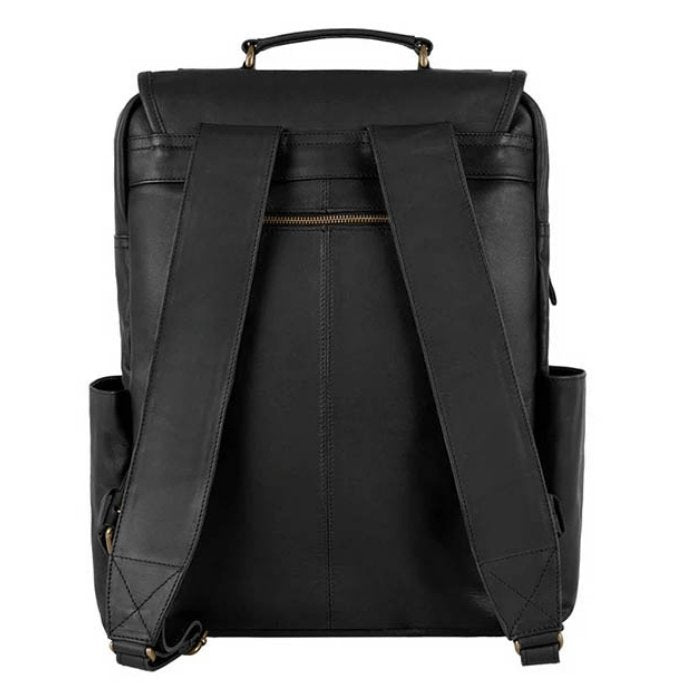 Vintage Square Leather Backpack