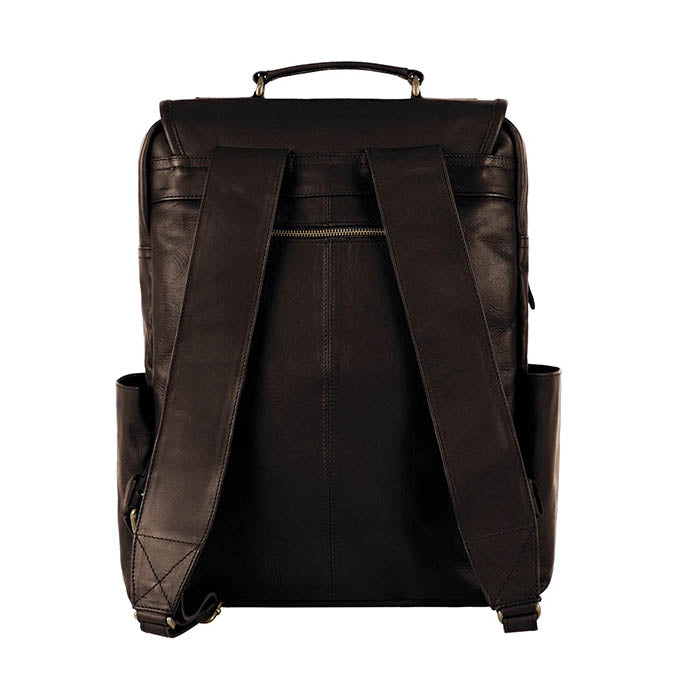 Vintage Square Leather Backpack
