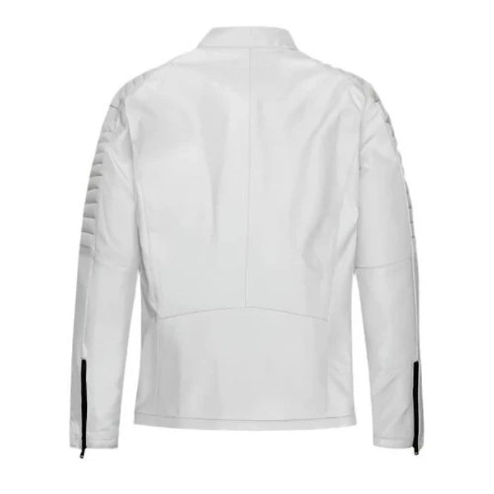 Men's White Titan Leather Jacket