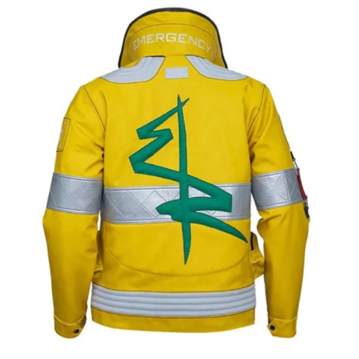 Men's Yellow Cyberpunk Edgerunners Leather Jacket