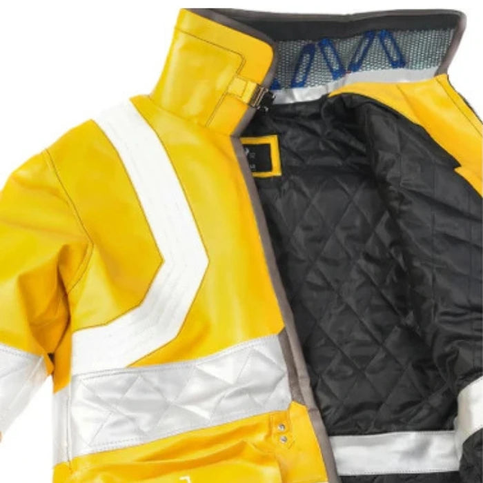 Men's Yellow Cyberpunk Edgerunners Leather Jacket